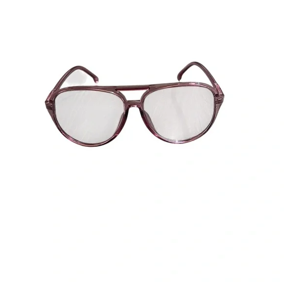 New! Viento Pink Fuchsia Clear Aviator Eyeglasses - Picture 2 of 7